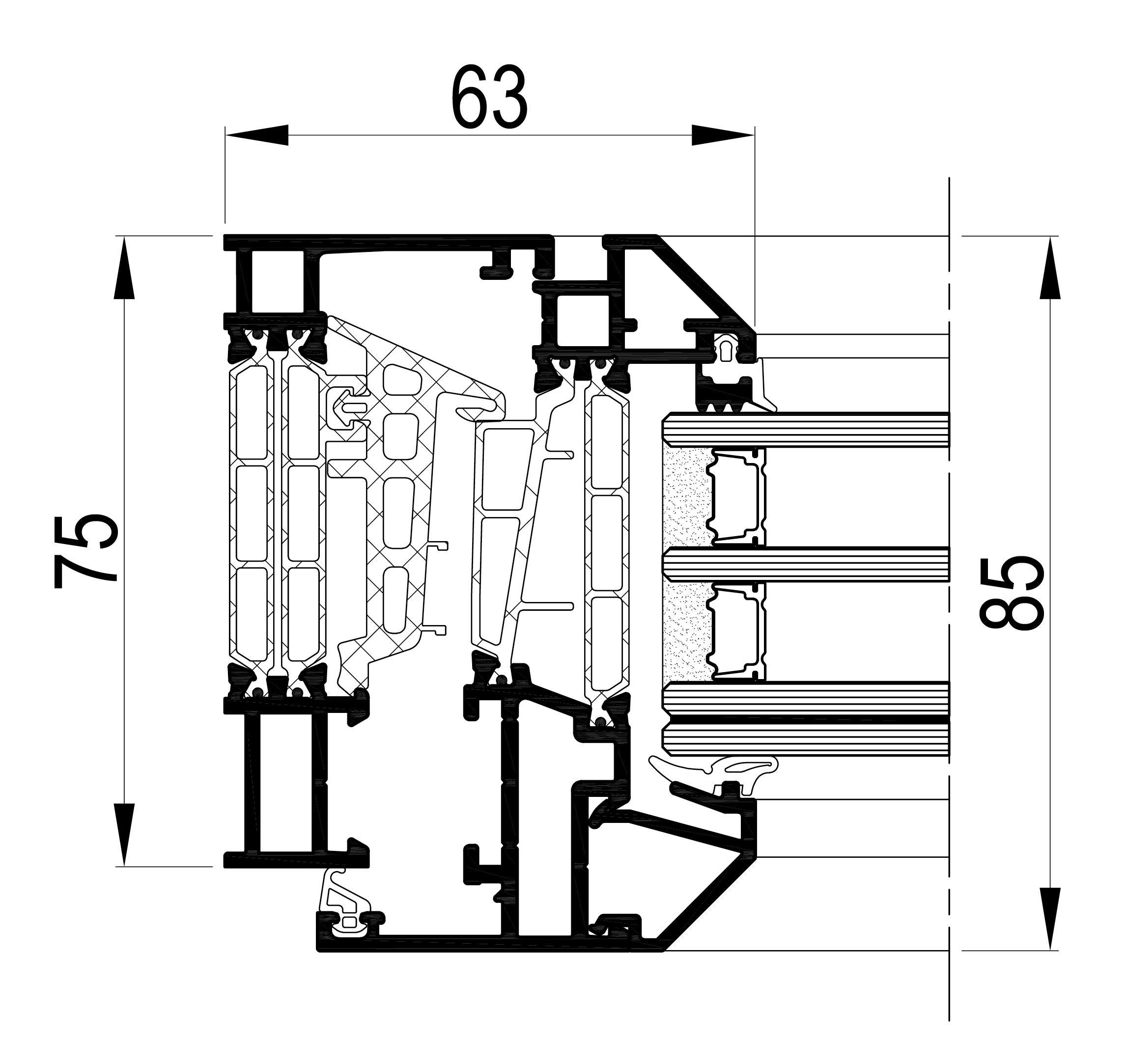 Technisches Datenblatt NC 75 HES SLIM Klassisch